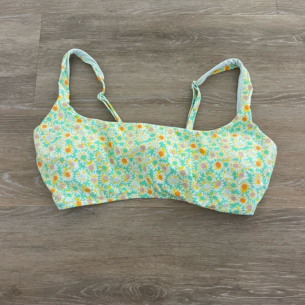 Aerie Floral Tie Back Bikini top